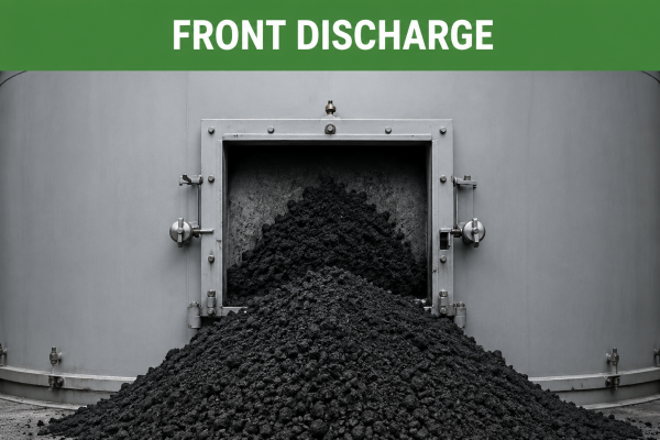 Front- discharge carbon black