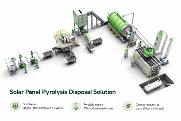Yushunxin Batch Type Solar Panel Pyrolysis Disposal Solution
